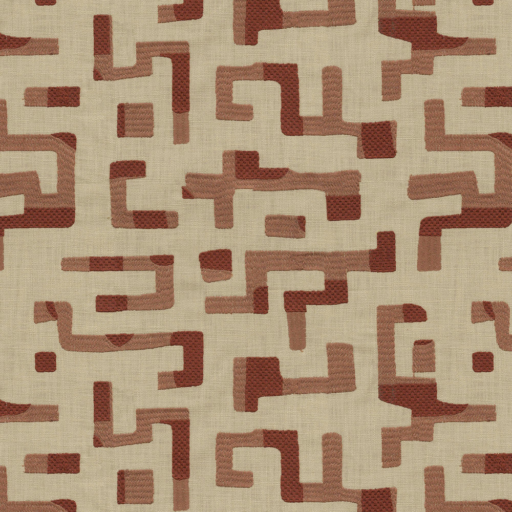 Maze Emb Rose 411730 by PKL Studio Fabric Bae 100% Cotton Emb 100% Polyester India 27000 Horizontal: 18.25 and Vertical: 15.375 57 - Fabric Carolina -