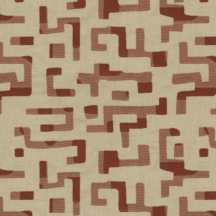 Maze Emb Rose 411730 by PKL Studio Fabric Bae 100% Cotton Emb 100% Polyester India 27000 Horizontal: 18.25 and Vertical: 15.375 57 - Fabric Carolina -