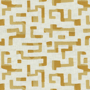 Maze Emb Golden 411731 By PKL Studio Fabric