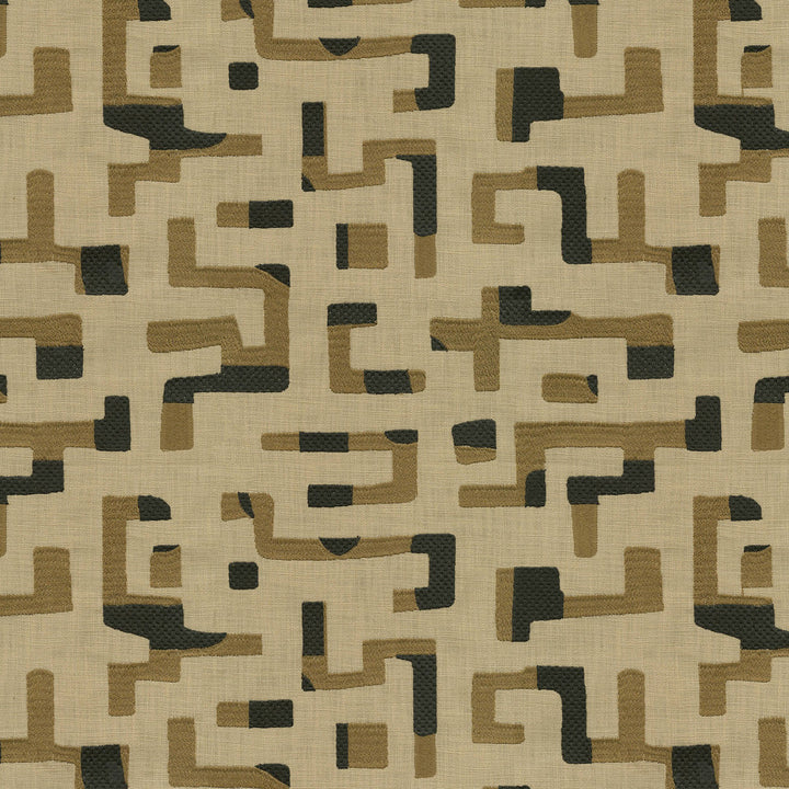 Maze Emb Ebony 411733 by PKL Studio Fabric Bae 100% Cotton Emb 100% Polyester India 27000 Horizontal: 18.25 and Vertical: 15.375 57 - Fabric Carolina -