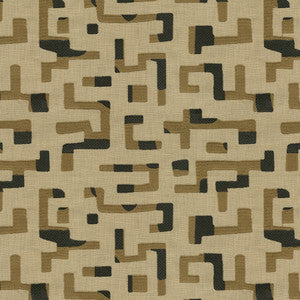 Maze Emb Ebony 411733 by PKL Studio Fabric