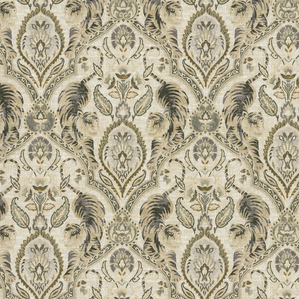 Twin Tigers Hemp 411792 by PKL Studio Fabric 100% Cotton Peru 24000 Horizontal: 13.5 and Vertical: 18 54/55 - Fabric Carolina -