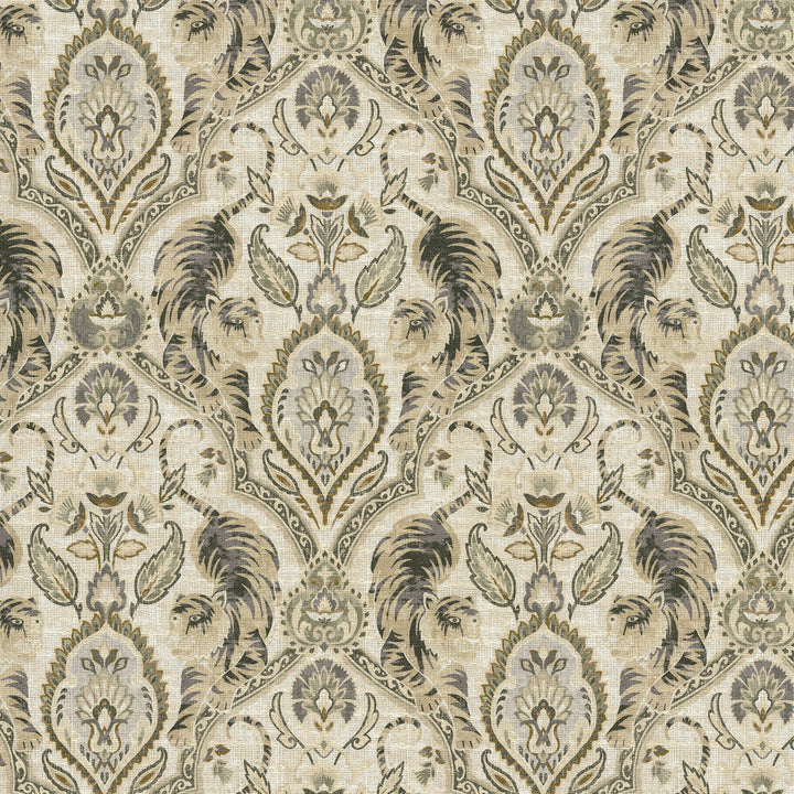 Twin Tigers Hemp 411792 by PKL Studio Fabric 100% Cotton Peru 24000 Horizontal: 13.5 and Vertical: 18 54/55 - Fabric Carolina -
