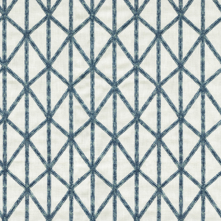 Matrix Emb Indigo 411820 by PKL Studio Fabric Base 50% Polyester, 50% Cotton Emb 100% Polyester India 51000 Horizontal: 2.63 and Vertical: 3 55 - Fabric Carolina -