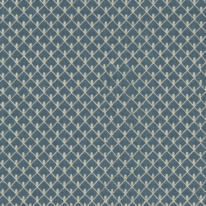 Picot Emb Indigo 411840 by PKL Studio Fabric Base 50% Polyester, 50% Cotton Emb 100% Rayon India 51000 Horizontal: 1 and Vertical: 1 55 - Fabric Carolina -