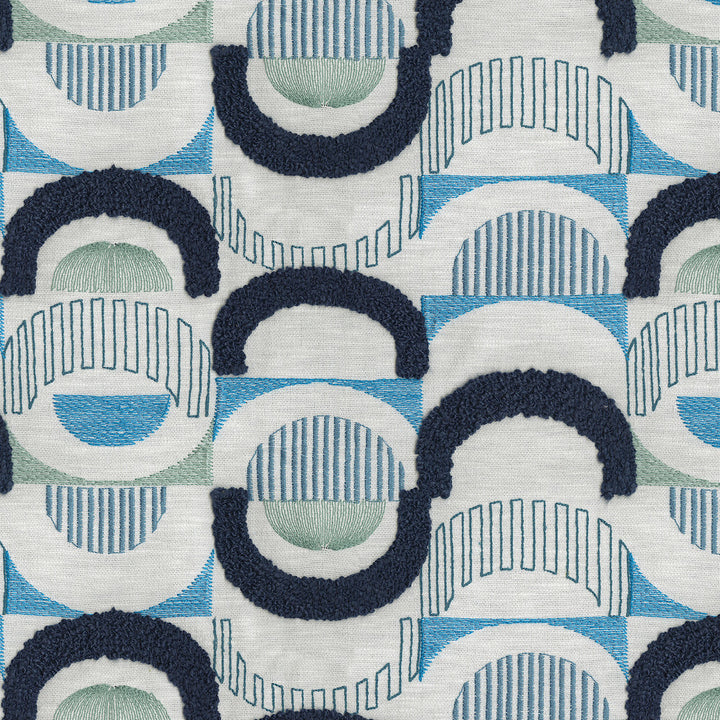 Half Moon Emb Luna 411871 by PKL Studio Fabric Base 71% Polyester 29% Cotton Emb 100% Rayon India 51000 Horizontal: 12.5 and Vertical: 9.25 54 - Fabric Carolina -