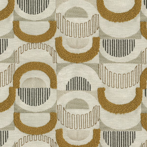 Half Moon Emb Golden 411872 by PKL Studio Fabric