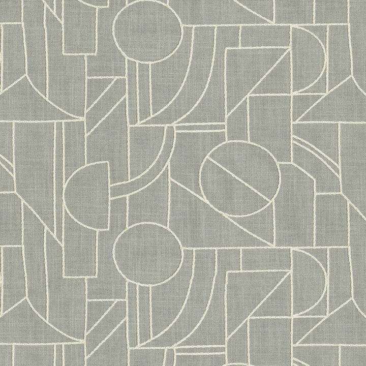 Building Blocks Emb Smoke 411881 by PKL Studio Fabric Base 52% Cotton, 48% Polyester Emb 85% Cotton, 15% Rayon India 51000 Horizontal: 13.5 and Vertical: 9.25 55 - Fabric Carolina -