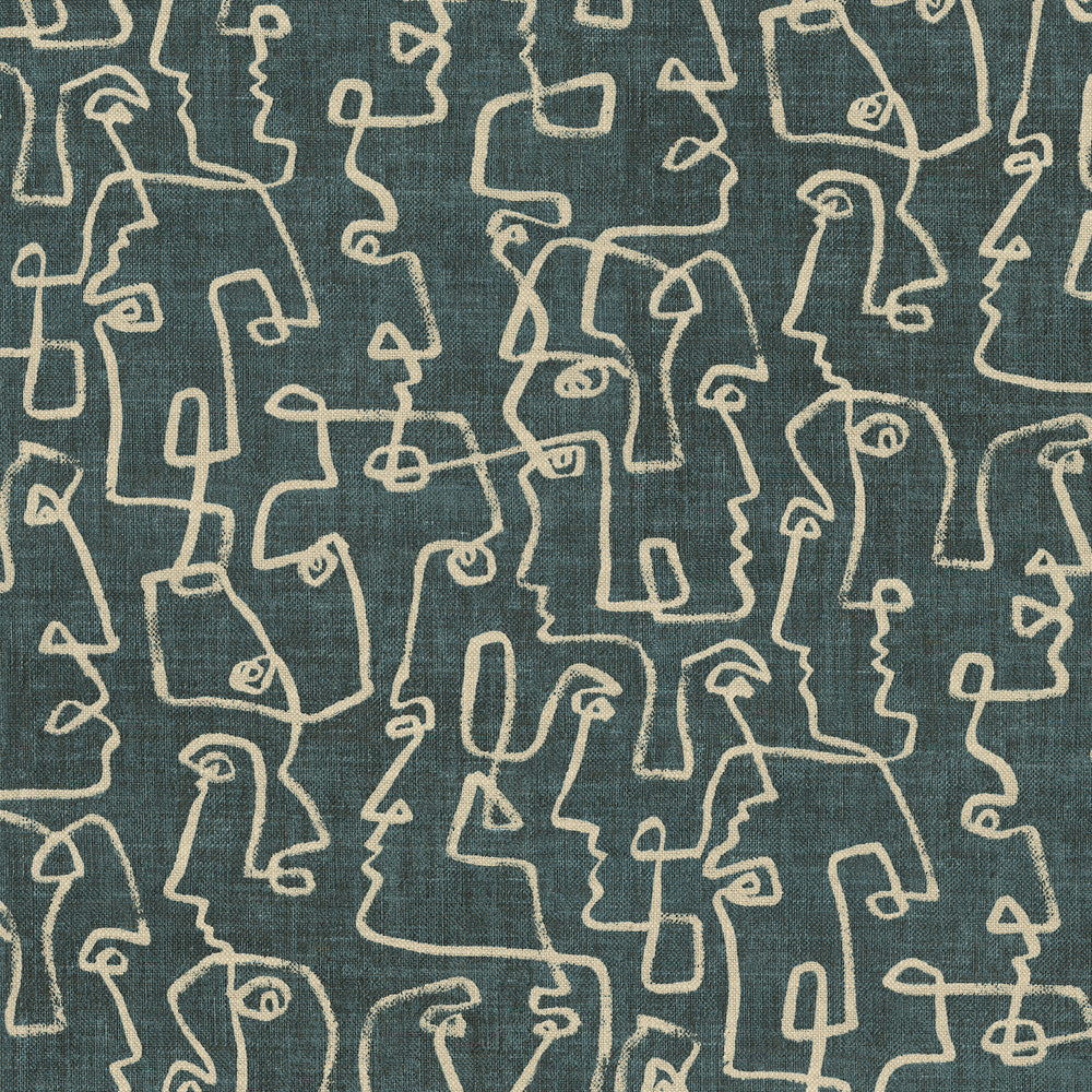 Gestures Cypress 411950 by PKL Studio Designer Fabric 75% Coton, 25% Linen India 27000 Horizontal: 13.5 and Vertical: 25.25 54 - Swanky Fabrics -