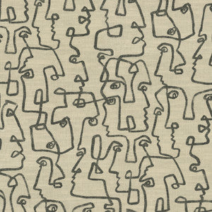 Gestures Charcoal 411952 by PKL Studio Fabric