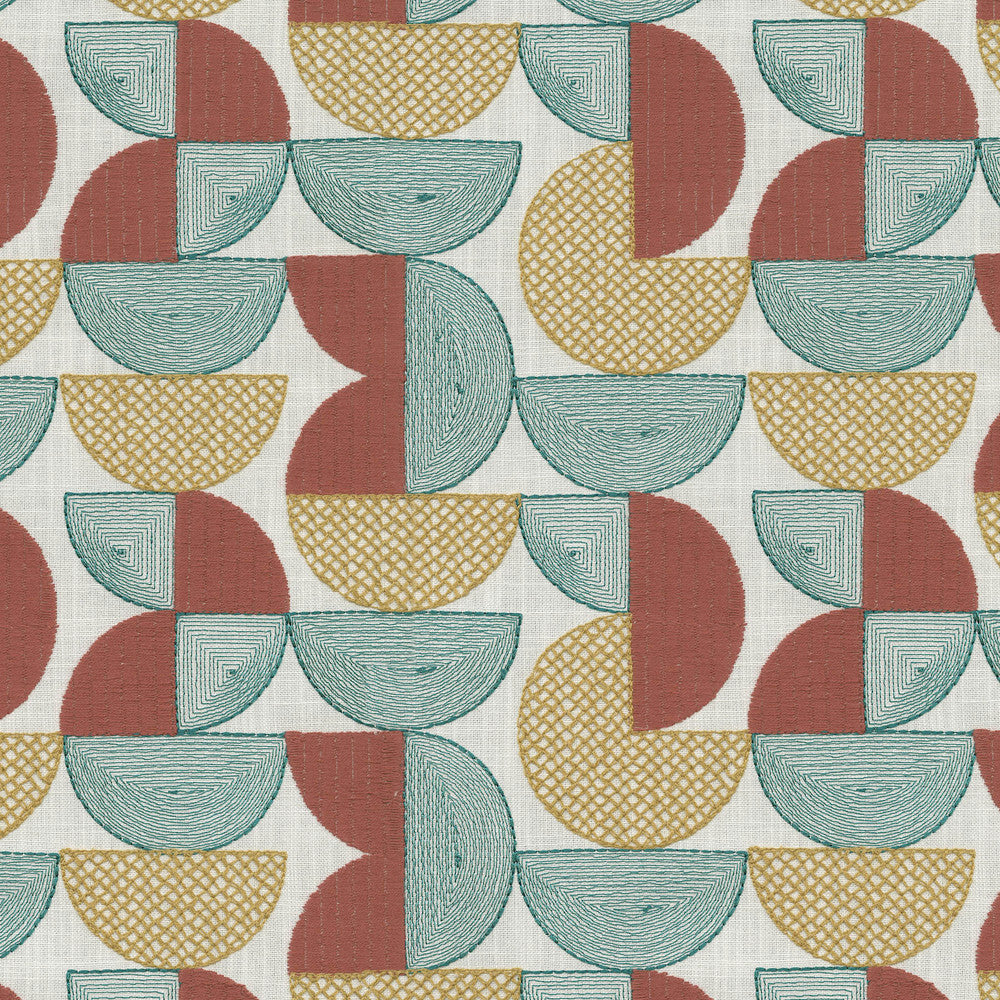 Sector Emb Mosaic 411960 by PKL Studio Fabric Base 52% Cotton, 48% Polyester Emb 64% Cotton, 36% Rayon India 6000 Horizontal: 9 and Vertical: 6.1 54 - Fabric Carolina -