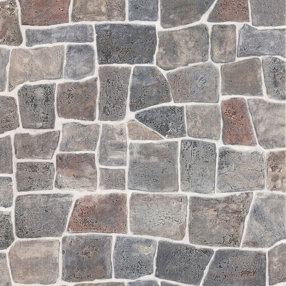 Flagstone Grey Rock Wall Texture Wallpaper by Brewster Textures, Techniques & Finishes Covers about 56.4 square feet 20.5-in by 33-ft long roll Unpasted 20.9 - Fabric Carolina -
