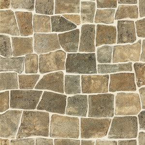 Flagstone Taupe Rock Wall Texture Wallpaper by Brewster