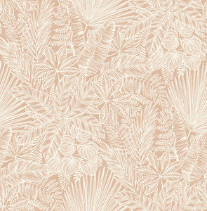 Vita Blush Botanical Wallpaper by A-Street Prints