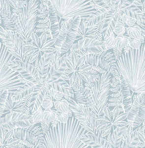 Vita Blue Botanical Wallpaper by A-Street Prints