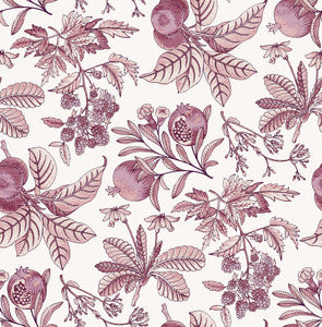 Cecilia Purple Fruit Wallpaper by A-Street Prints