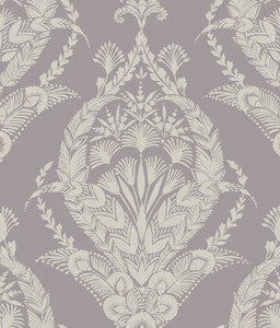 Arlie Lavender Botanical Damask Wallpaper by A-Street Prints