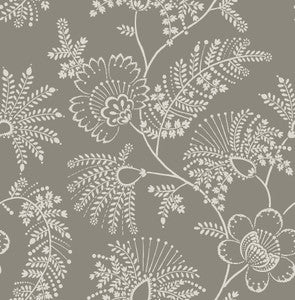 Maeve Grey Jacobean Trail Wallpaper by A-Street Prints