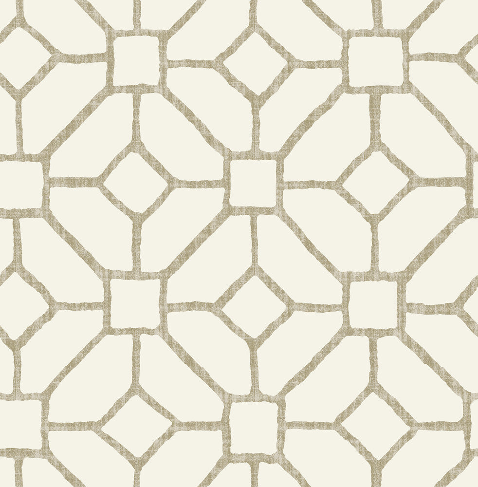 Addis Beige Trellis Wallpaper by A-Street Prints Middleton Covers about 56.4 square feet 20.5-in by 33-ft long roll Unpasted 20.9 - Fabric Carolina -