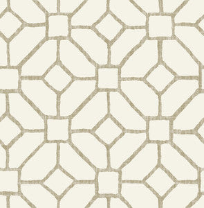 Addis Beige Trellis Wallpaper by A-Street Prints