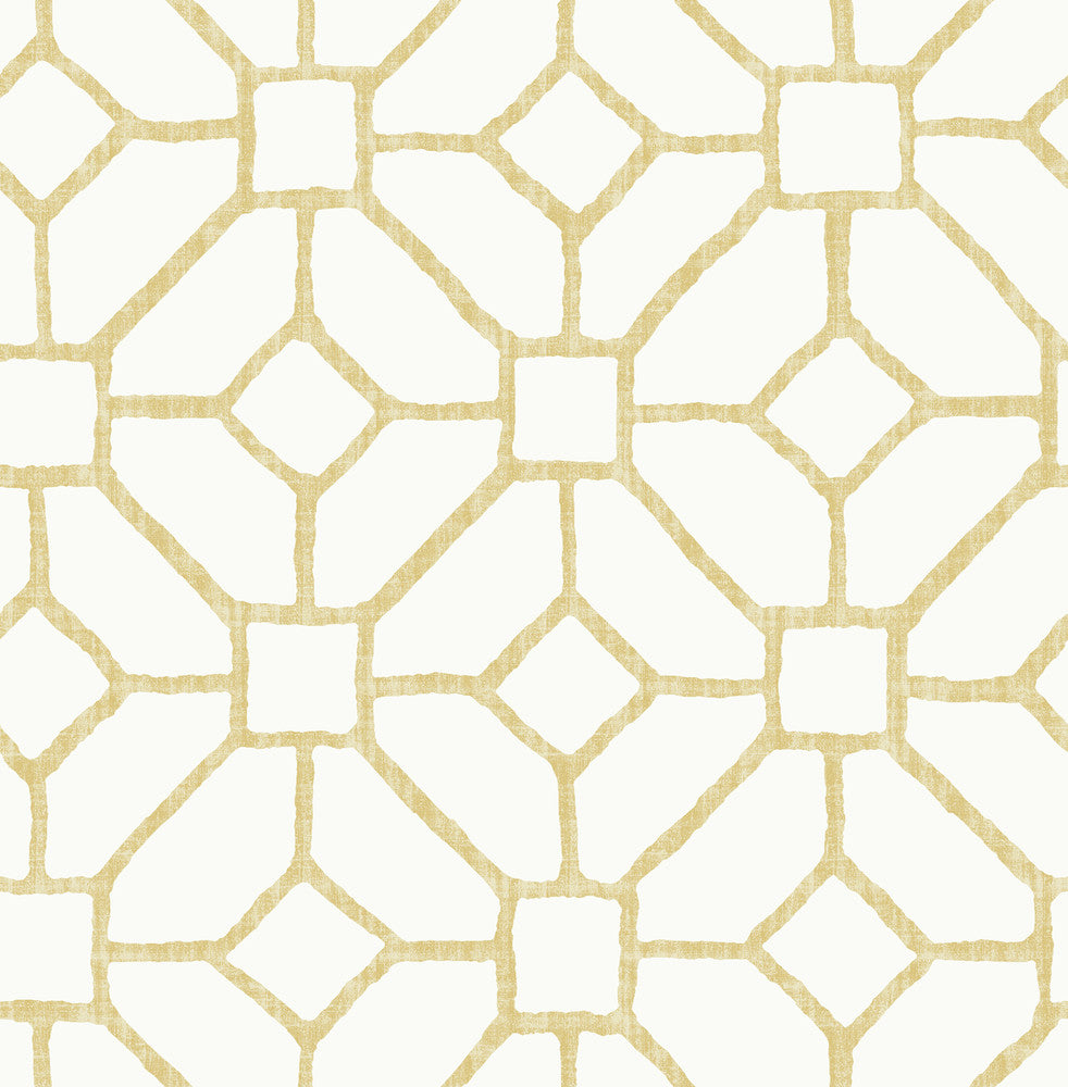 Addis Gold Trellis Wallpaper by A-Street Prints Middleton Covers about 56.4 square feet 20.5-in by 33-ft long roll Unpasted 20.9 - Fabric Carolina -