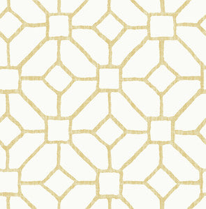 Addis Gold Trellis Wallpaper by A-Street Prints