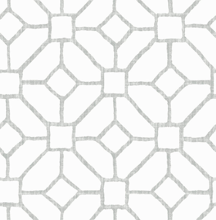 Addis Grey Trellis Wallpaper by A-Street Prints Middleton Covers about 56.4 square feet 20.5-in by 33-ft long roll Unpasted 20.9 - Fabric Carolina -