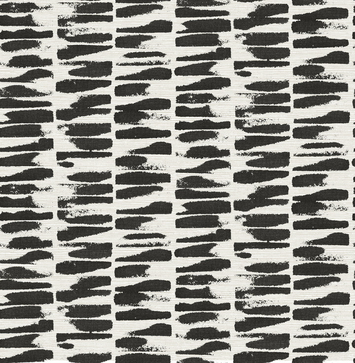 Myrtle Black Abstract Stripe Wallpaper by A-Street Prints Middleton Covers about 56.4 square feet 20.5-in by 33-ft long roll Unpasted 10.4 - Fabric Carolina -