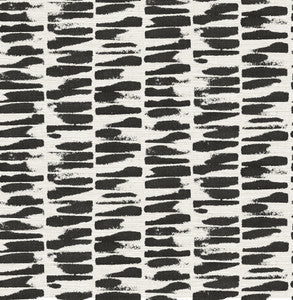 Myrtle Black Abstract Stripe Wallpaper by A-Street Prints
