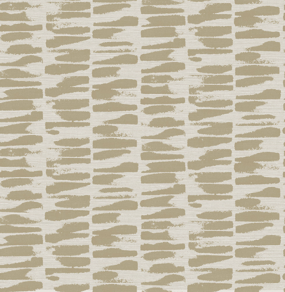 Myrtle Gold Abstract Stripe Wallpaper by A-Street Prints Middleton Covers about 56.4 square feet 20.5-in by 33-ft long roll Unpasted 10.4 - Fabric Carolina -