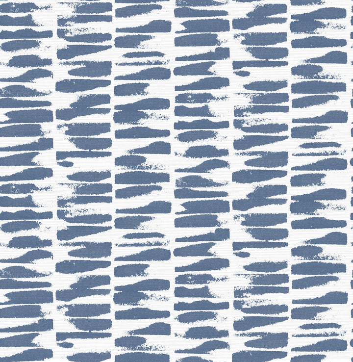 Myrtle Indigo Abstract Stripe Wallpaper by A-Street Prints Middleton Covers about 56.4 square feet 20.5-in by 33-ft long roll Unpasted 10.4 - Fabric Carolina -