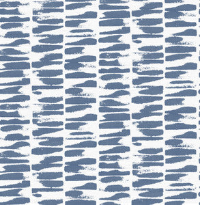 Myrtle Indigo Abstract Stripe Wallpaper by A-Street Prints