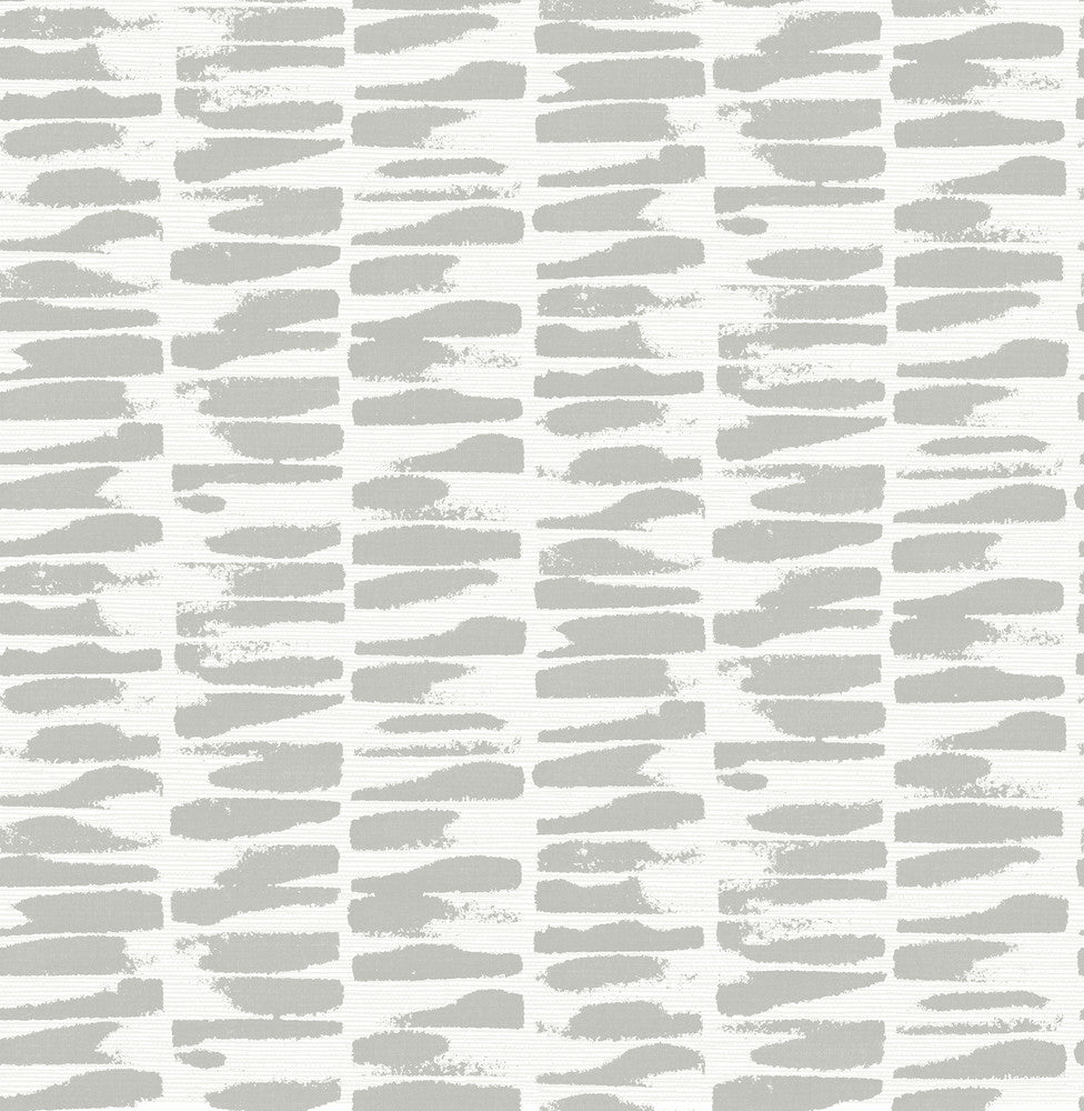 Myrtle Grey Abstract Stripe Wallpaper by A-Street Prints Middleton Covers about 56.4 square feet 20.5-in by 33-ft long roll Unpasted 10.4 - Fabric Carolina -