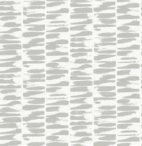 Myrtle Grey Abstract Stripe Wallpaper by A-Street Prints