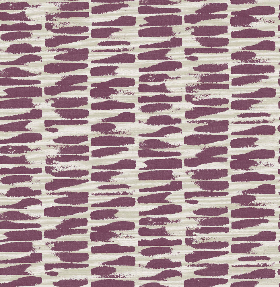 Myrtle Purple Abstract Stripe Wallpaper by A-Street Prints Middleton Covers about 56.4 square feet 20.5-in by 33-ft long roll Unpasted 10.4 - Fabric Carolina -