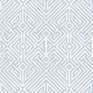 Lyon Blue Geometric Key Wallpaper by A-Street Prints