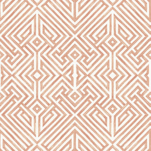 Lyon Coral Geometric Key Wallpaper by A-Street Prints
