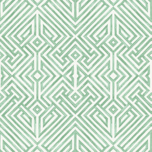 Lyon Green Geometric Key Wallpaper by A-Street Prints