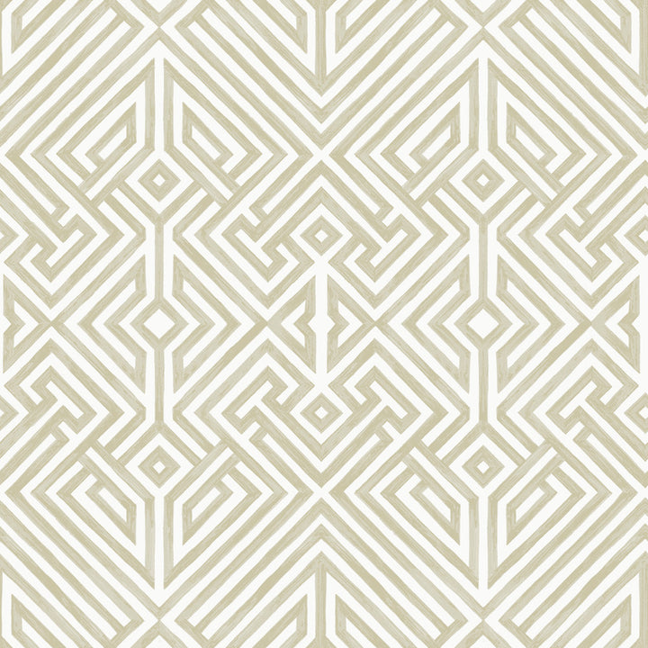 Lyon Gold Geometric Key Wallpaper by A-Street Prints Middleton Covers about 56.4 square feet 20.5-in by 33-ft long roll Unpasted 20.9 - Fabric Carolina -