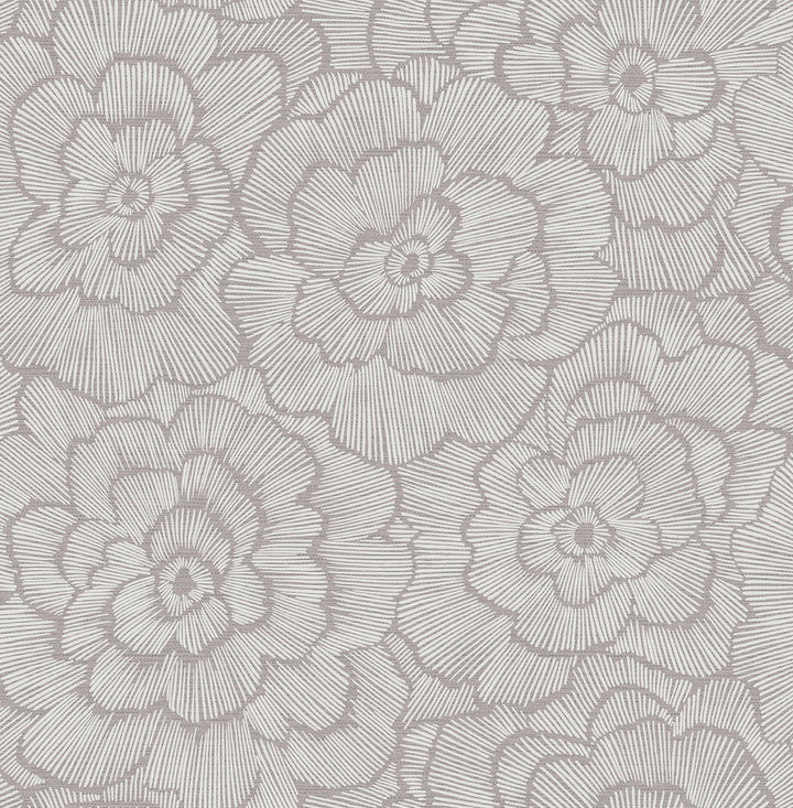 Periwinkle Sterling Textured Floral Wallpaper by A-Street Prints Middleton Covers about 56.4 square feet 20.5-in by 33-ft long roll Unpasted 10.4 - Fabric Carolina -