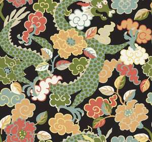 Yanci Green Dragon Wallpaper by A-Street Prints