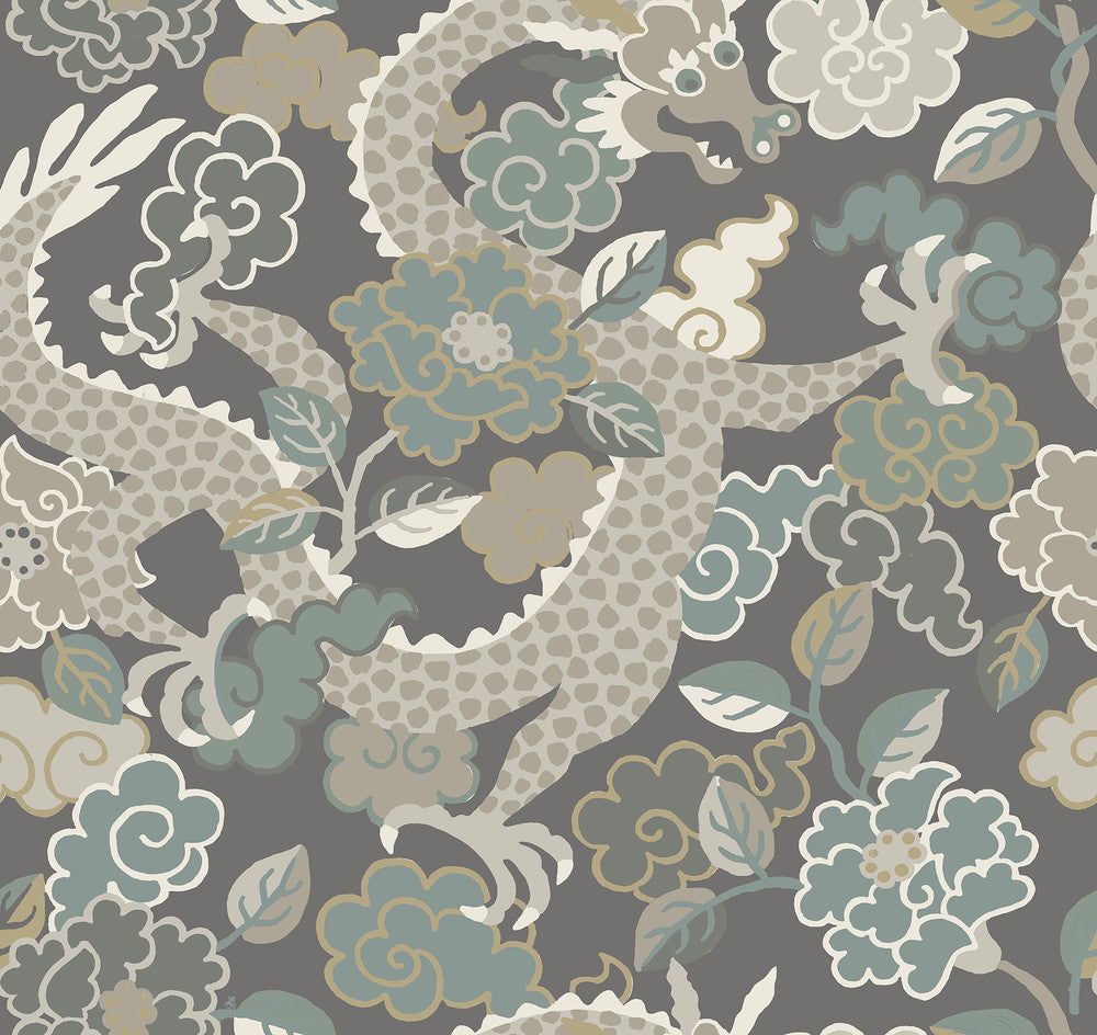 Yanci Stone Dragon Wallpaper by A-Street Prints Middleton Covers about 60.8 square feet 27-in by 27-ft long roll Unpasted 25.25 - Fabric Carolina -