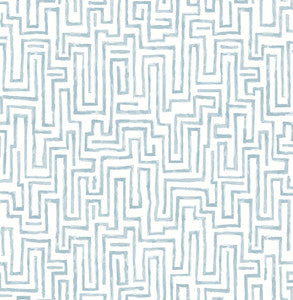 Ramble Blue Geometric Wallpaper by A-Street Prints