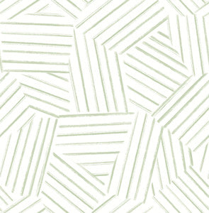 Helene Sage Geometric Lines Wallpaper by A-Street Prints