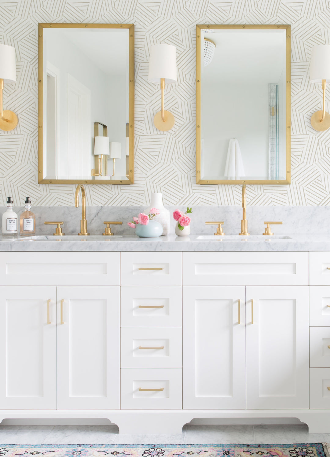 Helene Taupe Geometric Lines Wallpaper by A-Street Prints Designer
