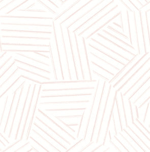 Helene Pink Geometric Lines Wallpaper by A-Street Prints
