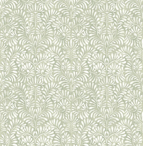 Elma Sage Fiddlehead Wallpaper by A-Street Prints