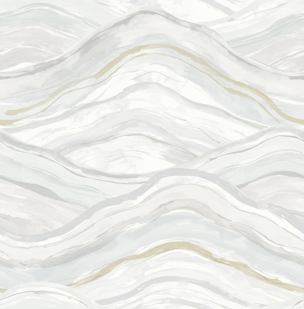 Dorea Light Blue Striated Waves Wallpaper by A-Street Prints Mylos Covers about 56.4 square feet 20.5-in by 33-ft long roll Unpasted 20.9 - Fabric Carolina -