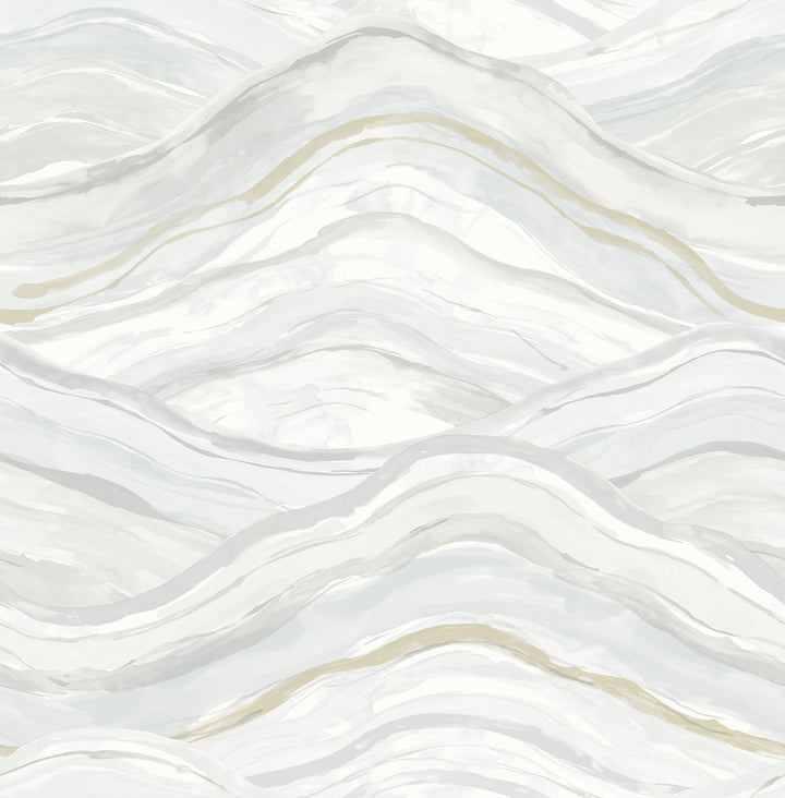 Dorea Light Blue Striated Waves Wallpaper by A-Street Prints Mylos Covers about 56.4 square feet 20.5-in by 33-ft long roll Unpasted 20.9 - Fabric Carolina -