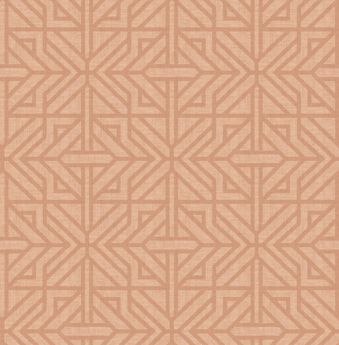 Hesper Rust Geometric Wallpaper by A-Street Prints Designer